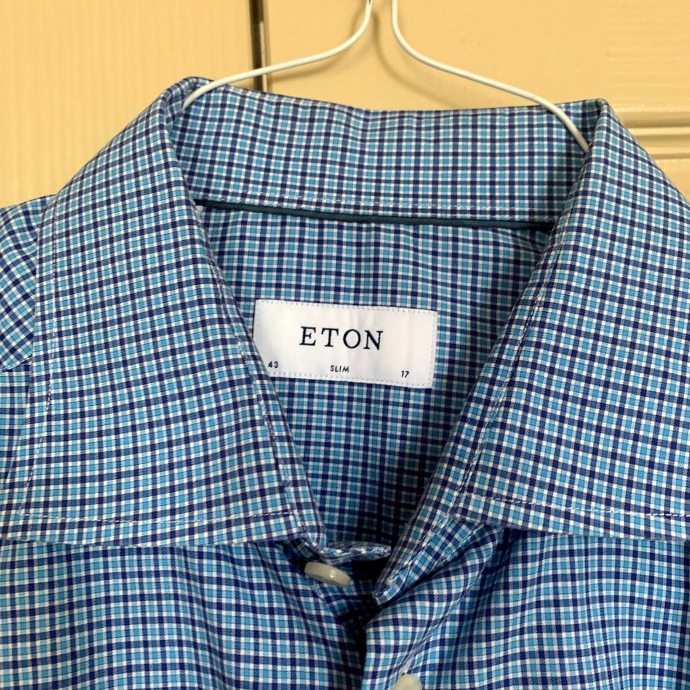 Bundle of 3 Men's Eton button down shirts 17/34 - Picture 4 of 7